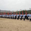 2024年5月19日（日）令和6年度左京消防団総合査閲が盛大に開催され、松ヶ崎消防分団も参加、日頃の訓練の成果を発揮しました。